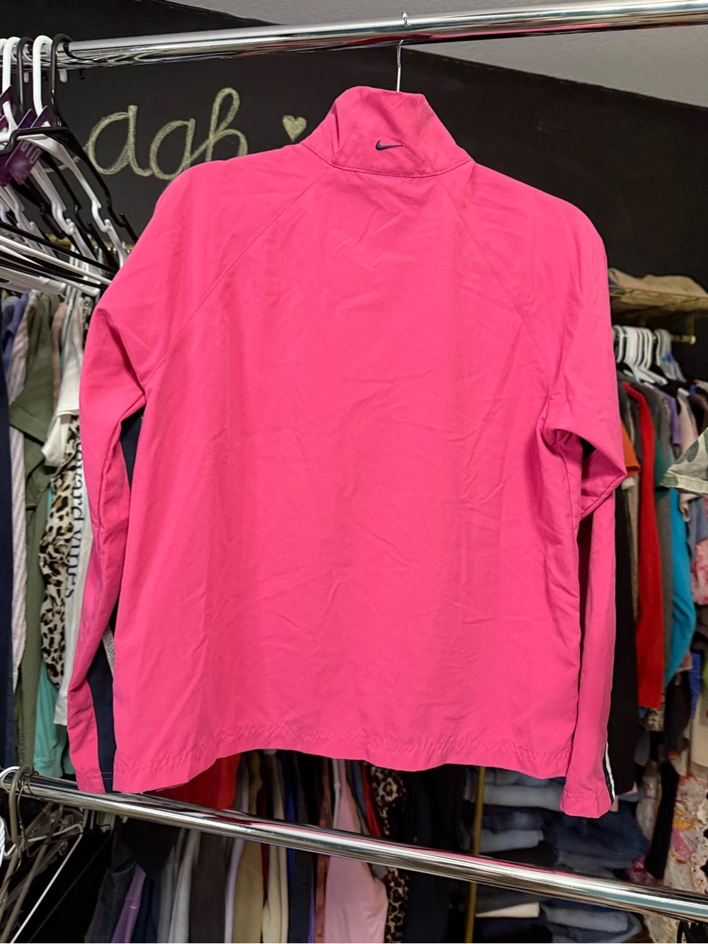 Nike Pink Lightweight Full Zip Running Jacket Size M - Picture 8 of 9